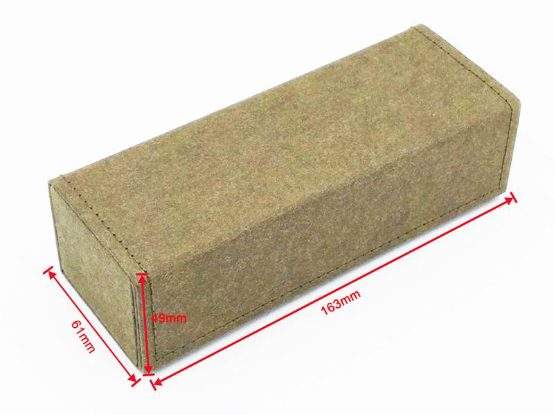 Kraft Recycle Paper Glasses Case Eco Friendly Collapsible Eyewear Case With Engraving LOGO