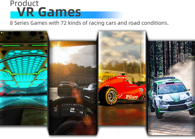 Indoor Amusement 3 Screen Racing Simulator 3 Dof Motion 4D Car Game Machine