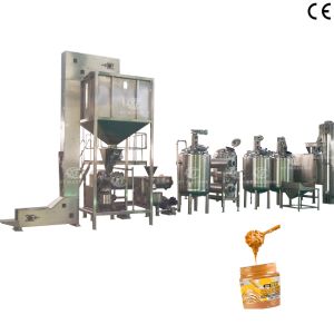  De-gassing Function Crispy Peanut Butter Production Line With Mixing Tank And Making Machine Manufactures