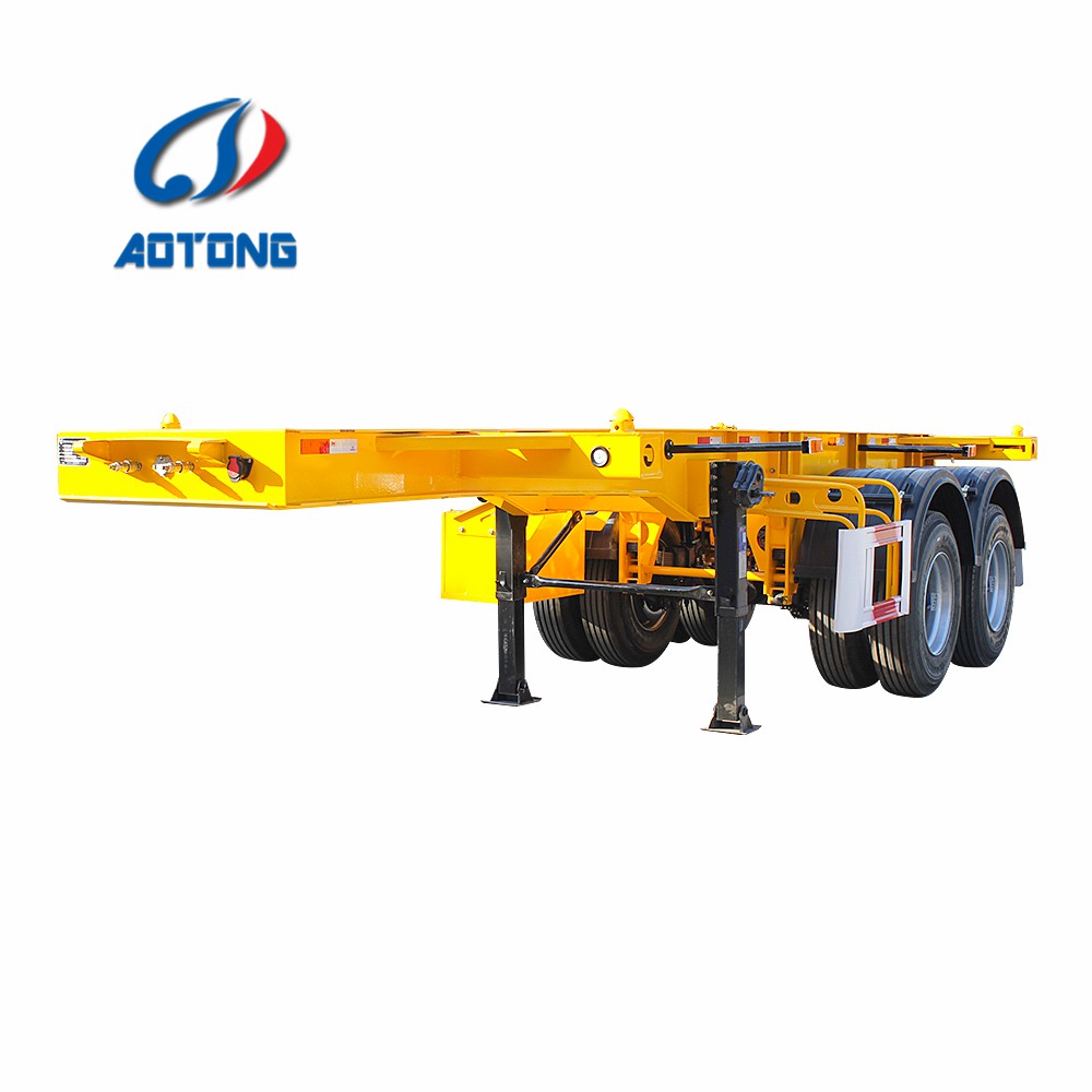 Japan Market Semi Truck Flatbed Trailer with 80T Max Payload and Hydraulic Ladder