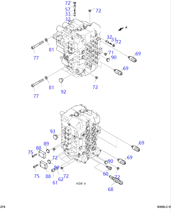 420 00295 DX300LC V Control Valve Seal Kit Solar Doosan Cylinder Seal Kit