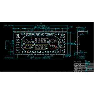 Customized PIN Connector Intelligent Drying Oven IN 7 Segment LCM LCD Display