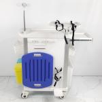 5 Drawers Trauma Cart With Ergonomic Handles , Hospital Emergency Trolley