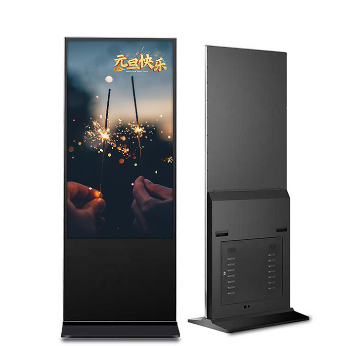 Wireless 16.7M Outdoor Digital Signage Kiosk Player Double Sided