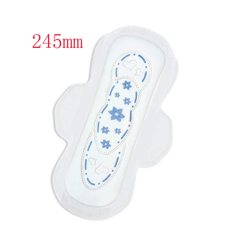Wholesale Super Soft White Blue Chip Disposable 350mm Sanitary Pad For Woman