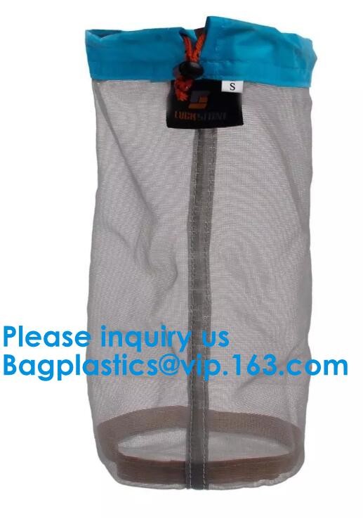 Premium Nylon Beach Laundry Mesh Drawstring Bag Nylon Mesh Gift Bag/Small Drawstring Mesh Bag Bagease Bagplastics