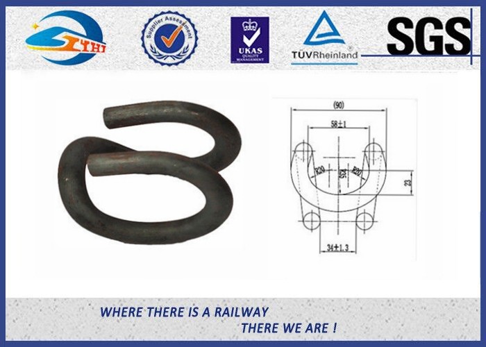 Plain ISO Railroad Elastic Clip South America 13MM Deenik Clip 60Si2CrA