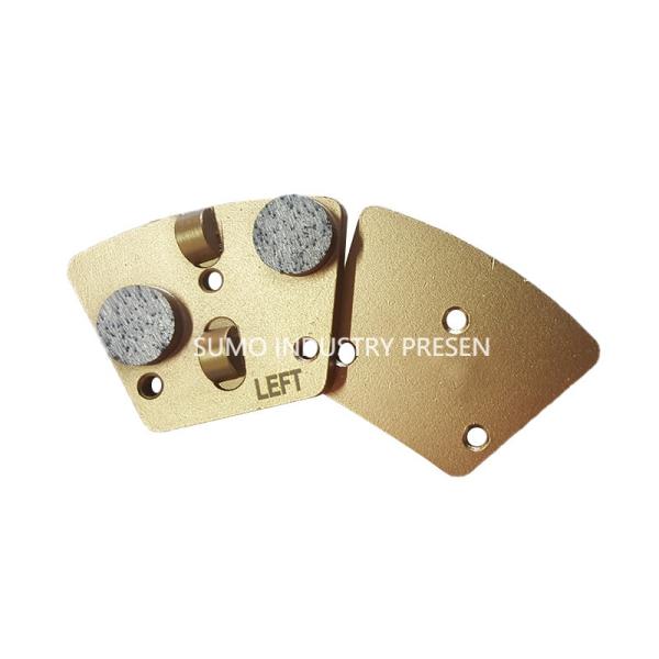 ASL Trapezoid PCD Double Round Magnetic Connection Diamond Grinding Shoes non