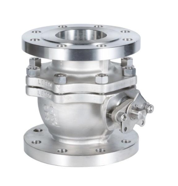 Dn15-200 WCB SS201 SS304 SS316 Flange Pneumatic Water Ball Valve with Stop