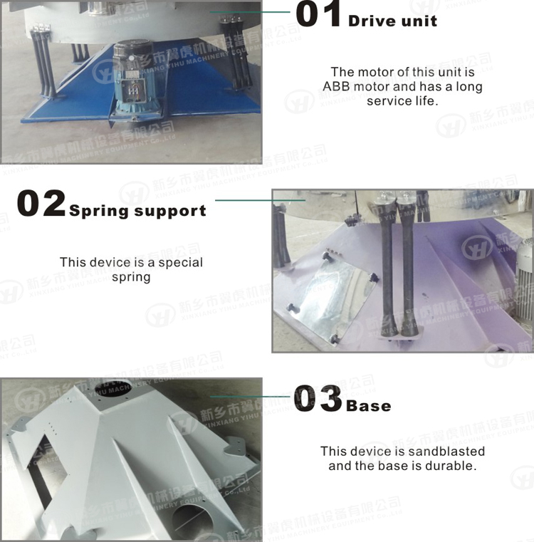 Bleach Tumbler Powder Screening Equipment 1650*1850*1600mm Dimension