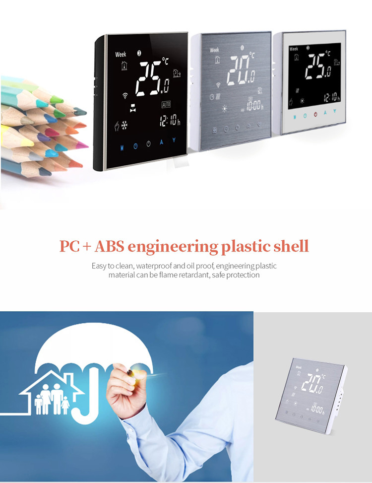 Tuya App Voice Control Smart Wireless Thermostat Timer 3A Floor Heating Wifi Capable Thermostat