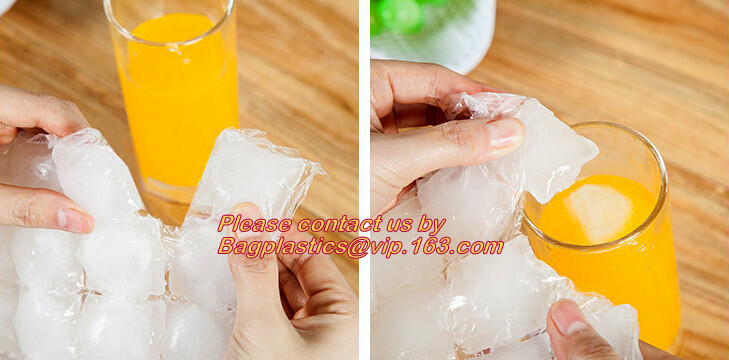 New Custom Printed Disposable Ice Cube Plastic Bag Manufacturer, Colored Disposable Plastic Ice Cube Freezer Bag, bageas