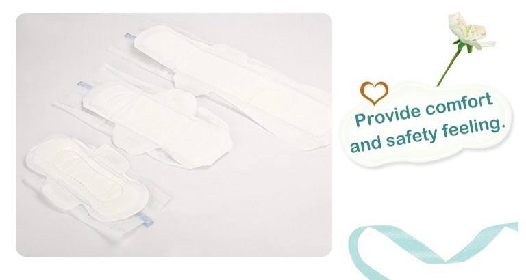 245mm Breathable Organic Female Sanitary Pads Without Flavor