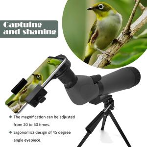 20X60X80 Multi Coated Optics Spotting Scope For Bird Watching