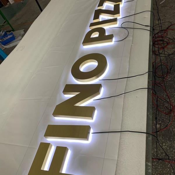 Shops LED Signage Letters Snow LED 3D Sign for Custom Business Logo Outdoor