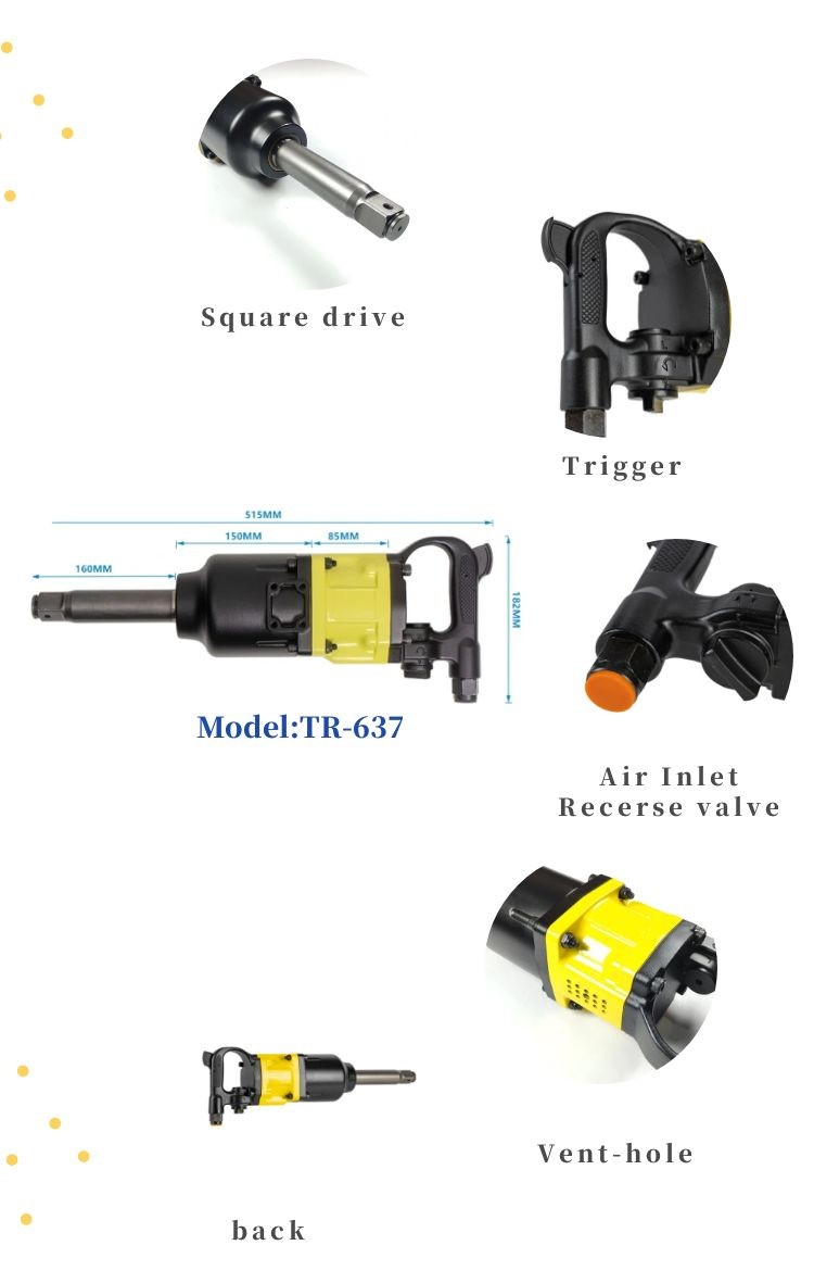 Free Speed 4000 Rpm Air Operated Torque Wrench Pinless For Professional Use