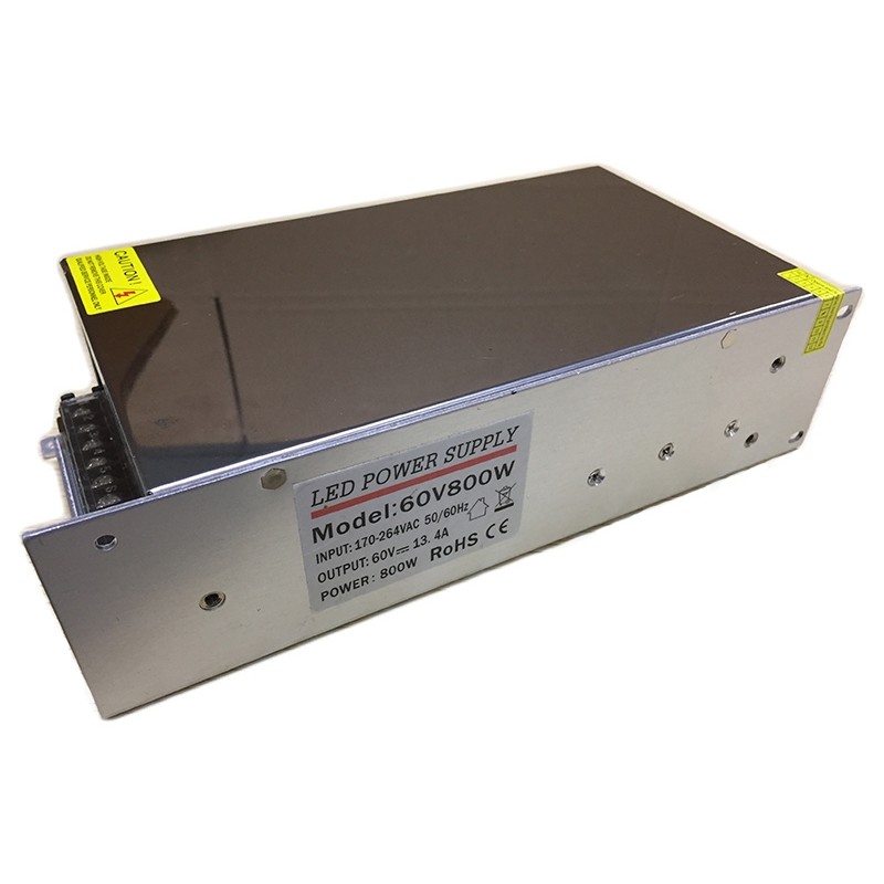 60v 800w Indoor power supply IP20 Transformer Adapter for LED Light