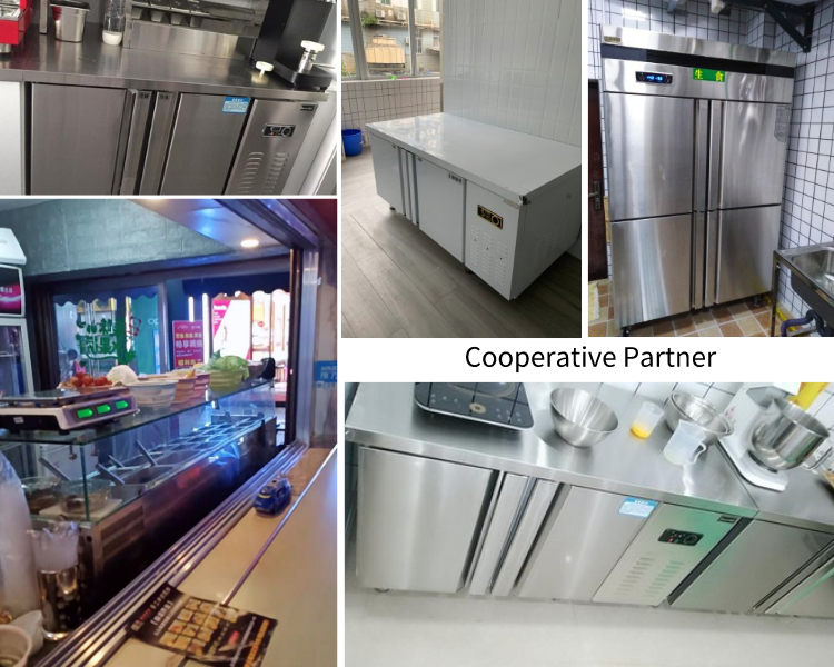 Restaurant 180L Under Counter Refrigerators Stainless Steel 304