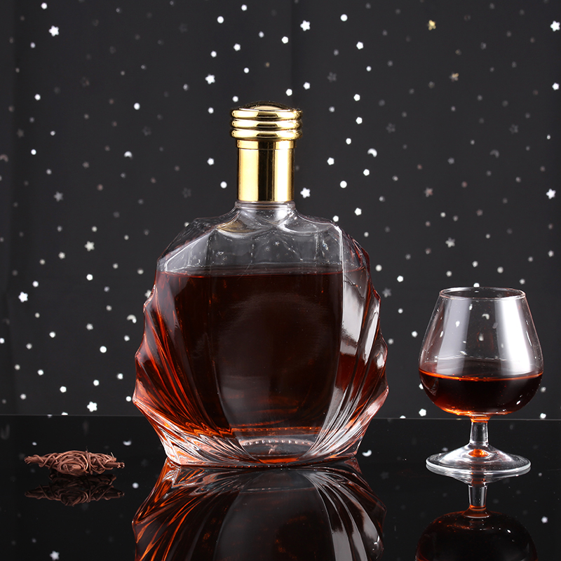 Customized Color Glass Bottles for Beverage Industrial Whisky Gin Brandy 500ml 750ml