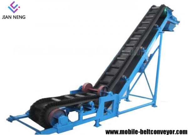 Quality Sidewall Cleated Truck Loading Belt Conveyor , Portable Truck Loading Conveyor For Materials Conveying for sale