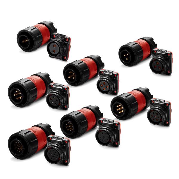 Quality CNLINKO 3 Pin Waterproof Connection Cable Plug Electrical Swivel Xlr Connector 3 Pin Electric Terminals Connector for sale