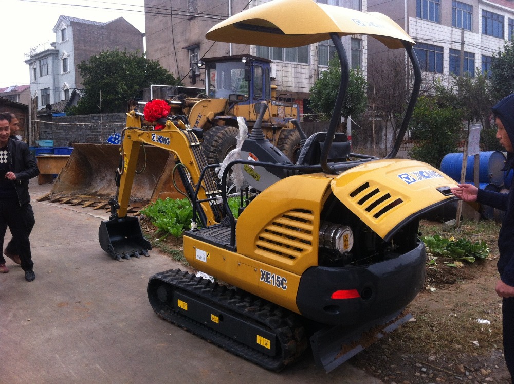 strong power excavator brand XCMG mini excavator 1.5 tons digger new excavtor price