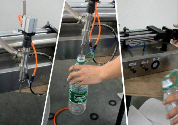 Industrial Semi Automatic Bottling Machine / Semi Automatic Liquid Filling