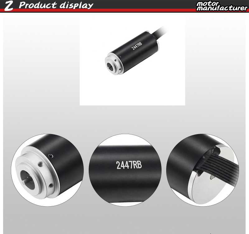 Faradyi D24*L47mm BLDC Coreless Motor 12V 24V 30V Long Lifespan For Electric Screwdriver