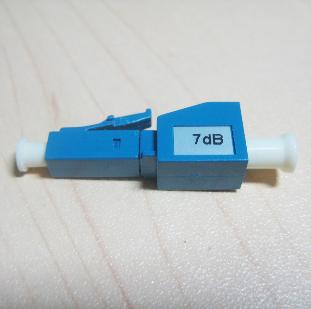 Male To Female Fiber Optical Lc Upc Attenuator Connector For Telecommunication