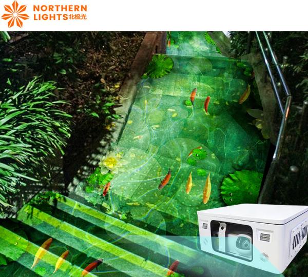 Digital Interactive Floor Projection Mapping Outdoor Lighting Interactive Floor