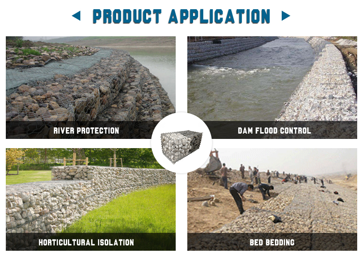 Professional Factory Directly Supply Galvanized Gabion Box Hexagonal Gabion Iron Wire Mesh Woven Gabion Net
