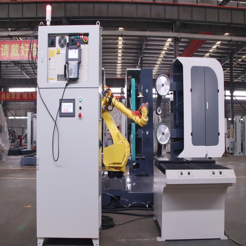 Automatic Industrial Multi Wheel Belt Polisher System for Door Handles Furniture Auto Parts with Labor Saving