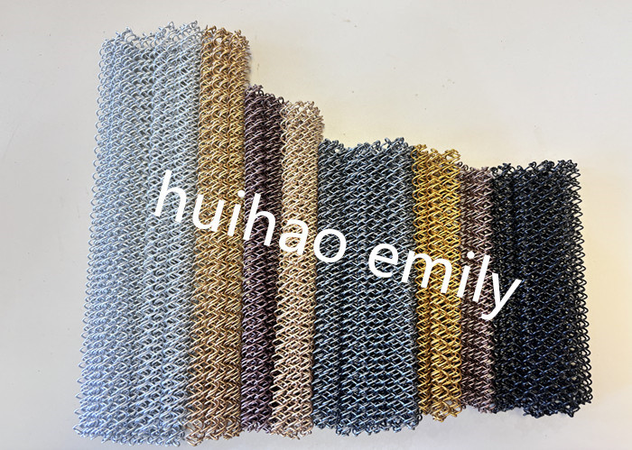 6x6mm Aperture Decorative Metal Mesh Curtain For Fireplace Screen