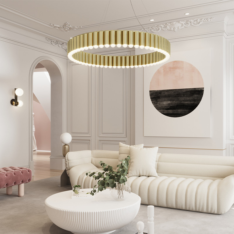 Creative luxury golden iron chandelier restaurant decoration Living Room Carousel Pendant Light(WH-MI-357)