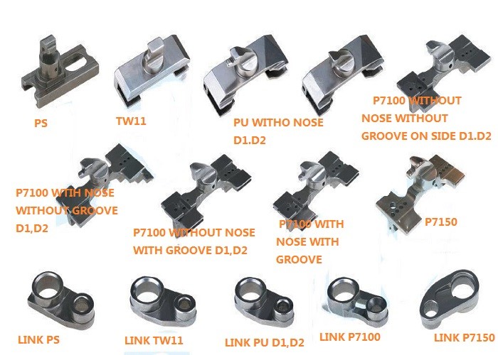 Picking Shoe Elastic Projectile Loom Parts , P7100 P7150 Sulzer Machine Parts