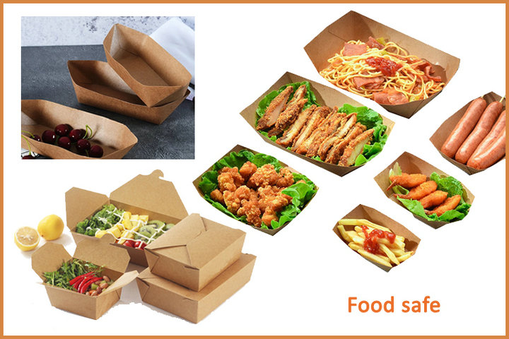 FDA Greaseproof PE Coated Brown Kraft Paper For Tray Package 300gsm 350gsm