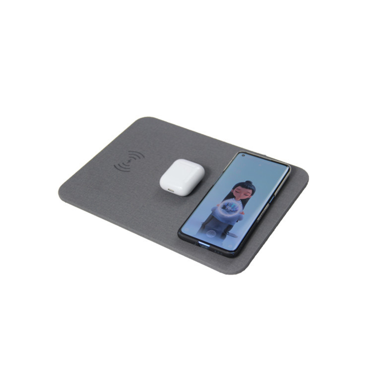 OEM PU Leather Wireless Charging Mouse Pad Multifunctional Universal