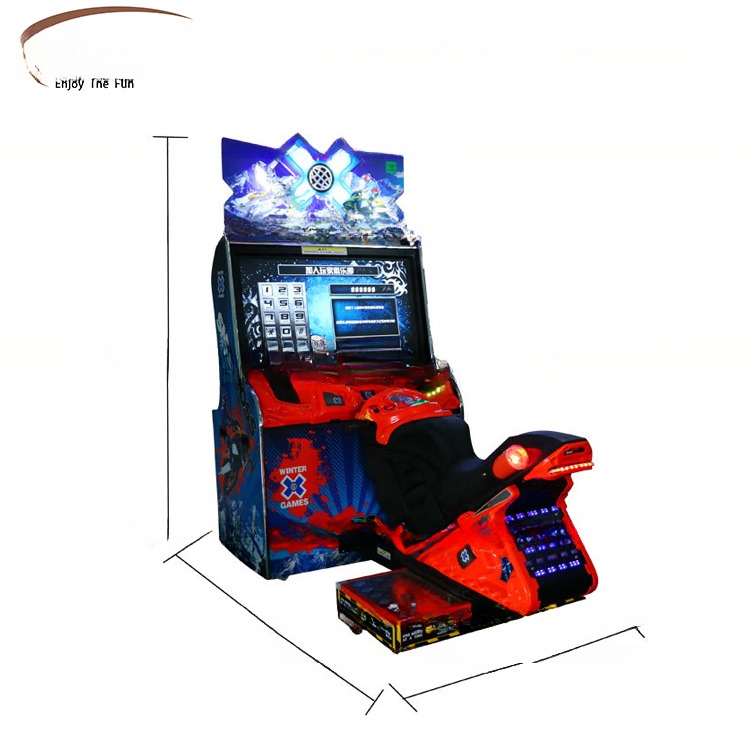 Coin Operated Snocross Arcade Game Dynamic Moto Driving Arcade Video Game Machine