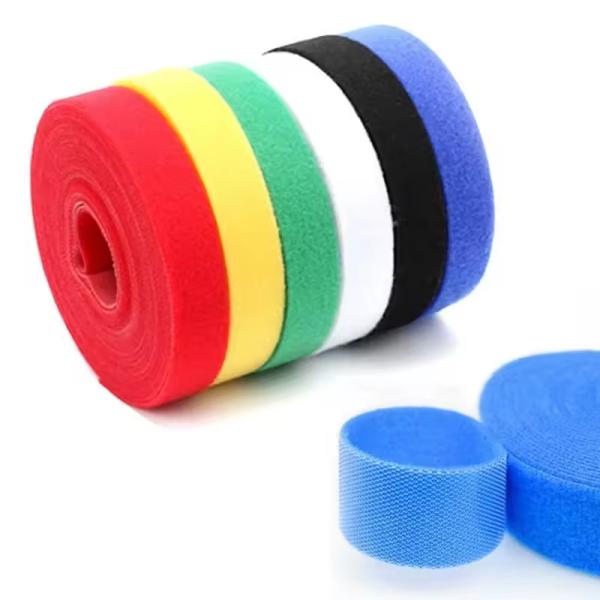China Self Adhesive Hook And Loop Strap Customized Back To Back Cable Tie Colorful on sale China Self Adhesive Hook And Loop Strap Customized Back To Back Cable Tie Colorful on sale