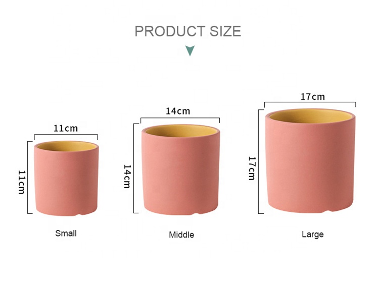 3 4 5 Inch 6 Inch Ceramic Planters Ceramic Cylinder Plant Pot Nordic Ceramic Flower Pot