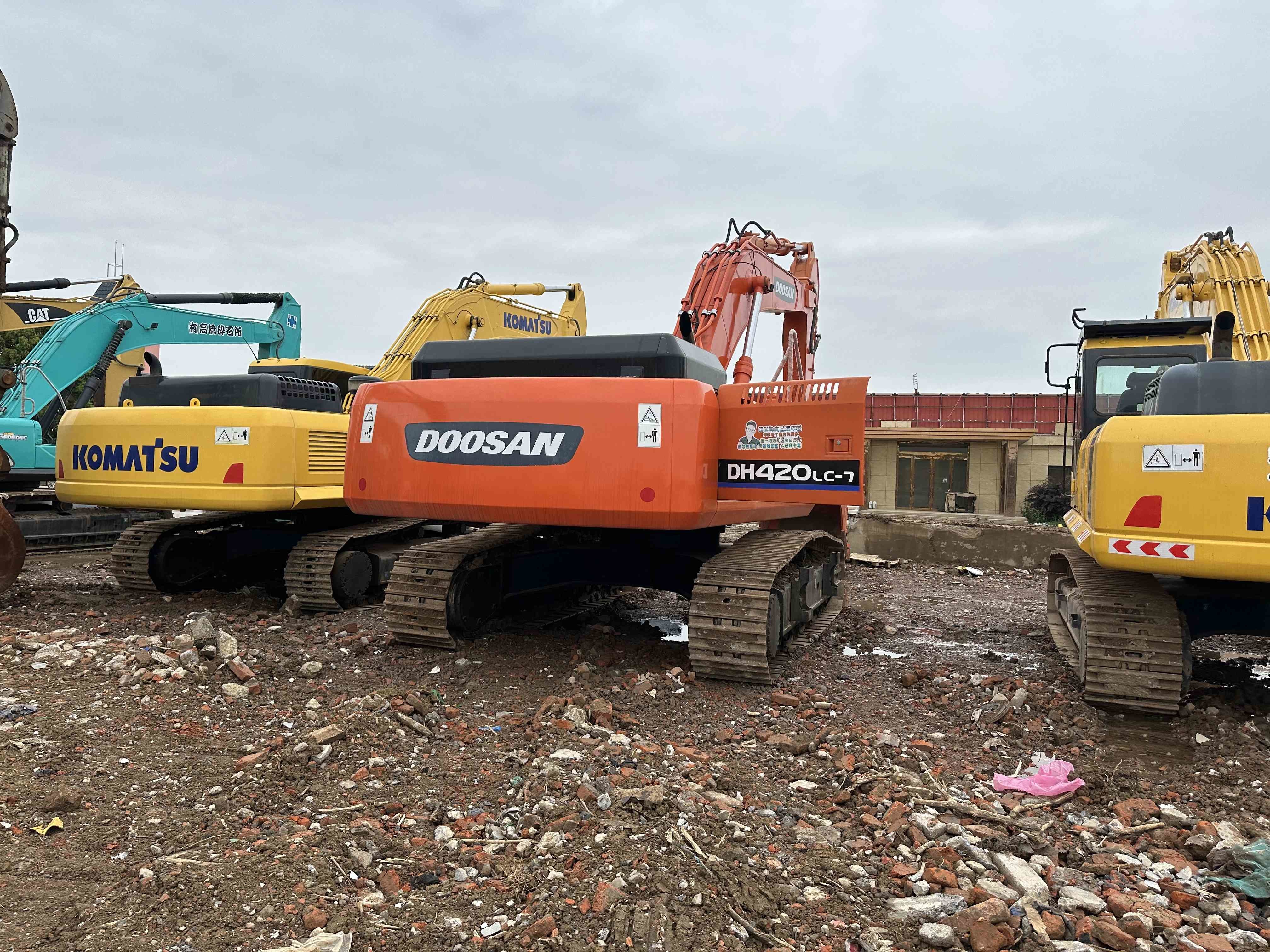 Used Doosan Digger DH420LC-7 Secondhand 42ton Big Type Crawler Excavator