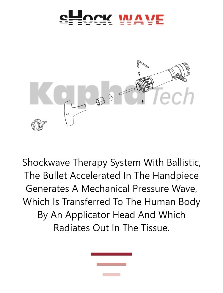 10 Bar lithotripsy Protable Lithotripsy Machine ESWT Radial Shockwave Therapy Machine For Physiotherapy