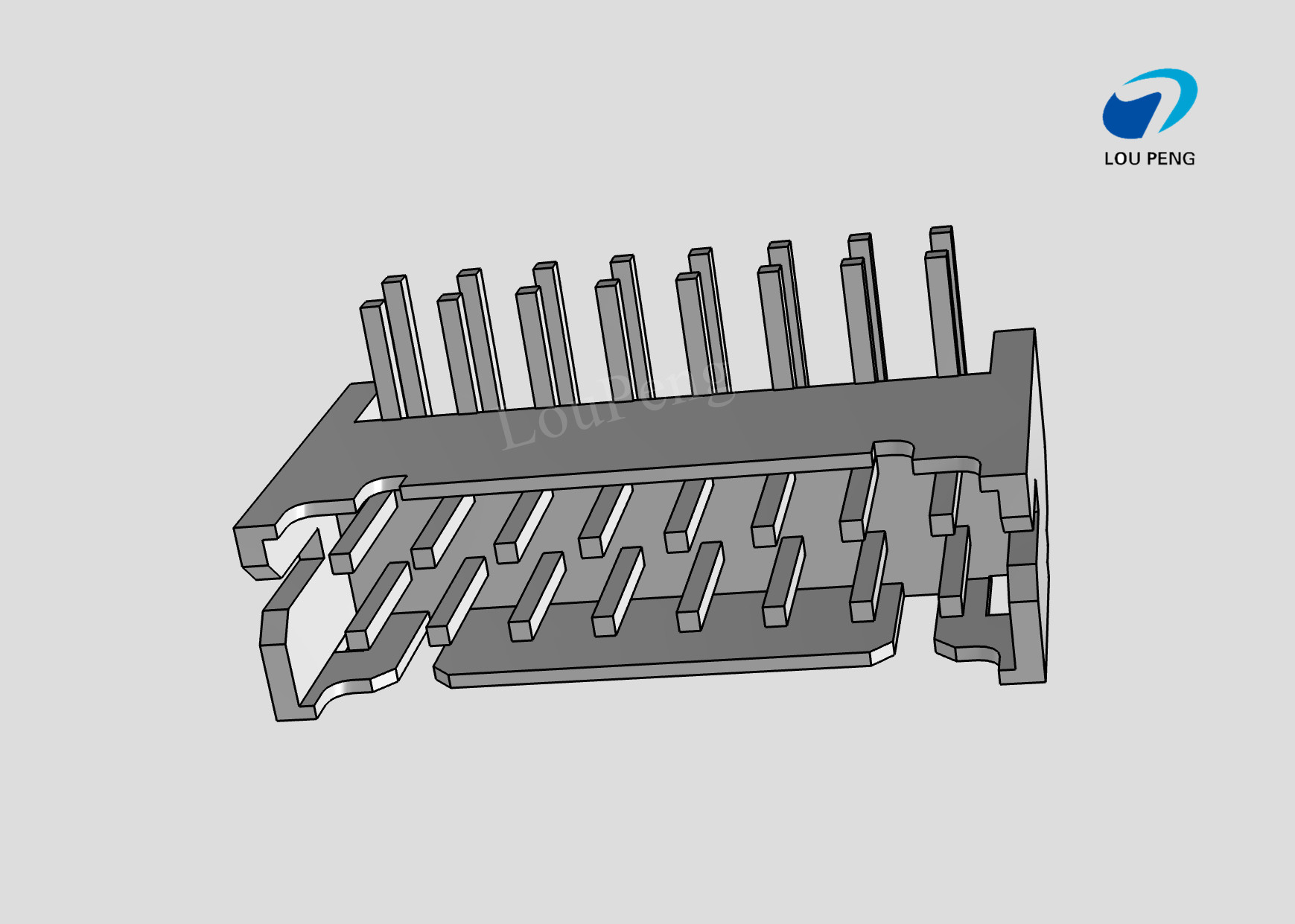 PCB Mount Header, Right Angle, Wire-to-Board, 2x8 Position, 2.0mm Pitch, Tin, Natural Housing Color, Shrouded / Solid