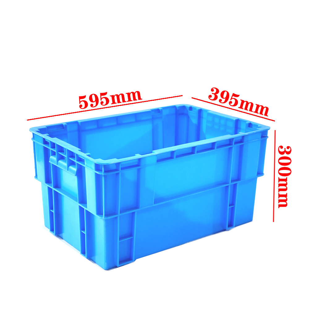 PP Euro Box Stackable Industrial Crate Warehouse Storage Plastic Supermarket Crates