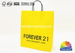  Varnishing White Craft Custom Paper Shopping Bags With Pantone Color Printing Manufactures