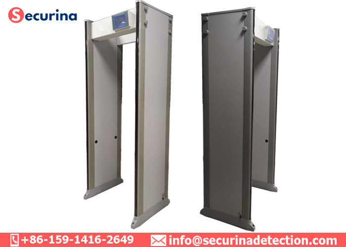 Entrance Door Frame Metal Detector Airport Security Scanner With 760mm Passenger Channal Size
