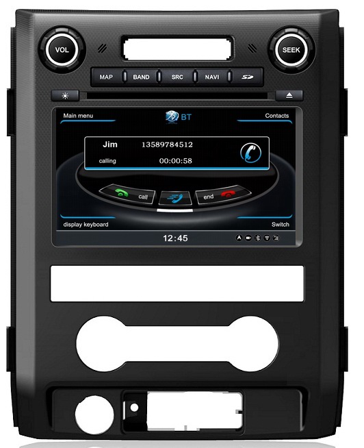 Ouchuangbo S100 Platform Car Radio GPS Stereo DVD Ford F150 2012-2013 SD free europe map