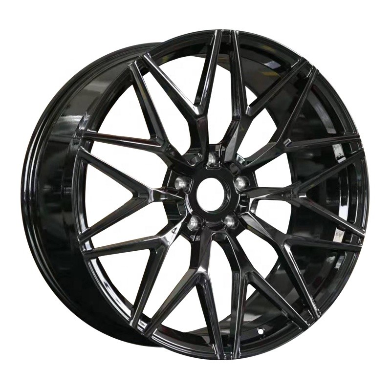 18 inches black Brown polish 5 * 112 aluminum alloy forged car wheels