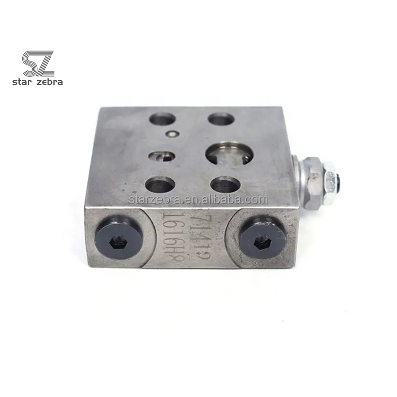 Komatsu Engine Model PC130-7 PC160-7 Excavator Hydraulic Parts Reducing Relief Valve Block for Your Heavy Machinery