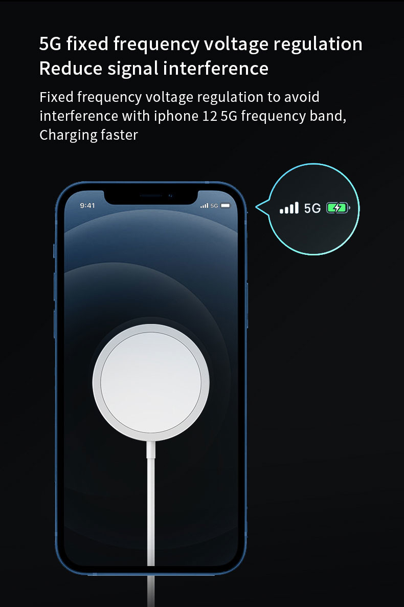 Qi Fast 15W Magsafe Wireless Charger For Iphone 12 13 Pro Max